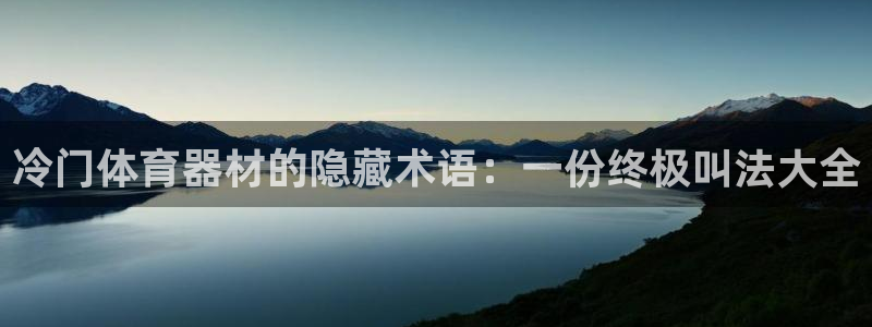 耀世平台代理怎么做的：冷门体育器材的隐藏术语：一份终