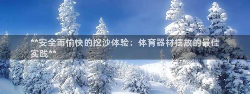 耀世娱乐：**安全而愉快的挖沙体验：体育器材摆放的最