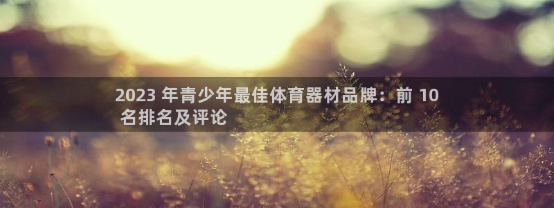 耀世广告：2023 年青少年最佳体育器材品牌：前 1