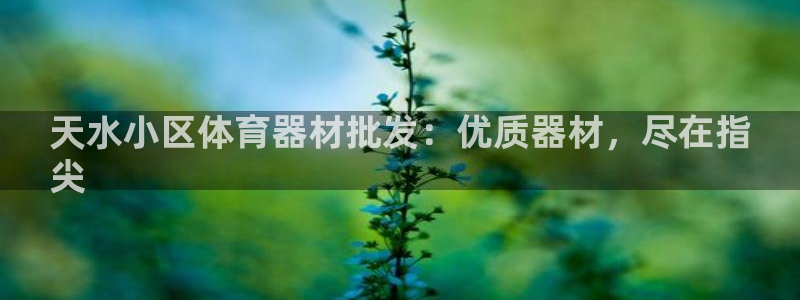 耀世平台注册：天水小区体育器材批发：优质器材，尽在指