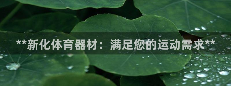 耀世平台是黑台子吗还是白台：**新化体育器材：满足您