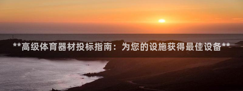 耀世娱乐赢咖6代理：**高级体育器材投标指南：为您的