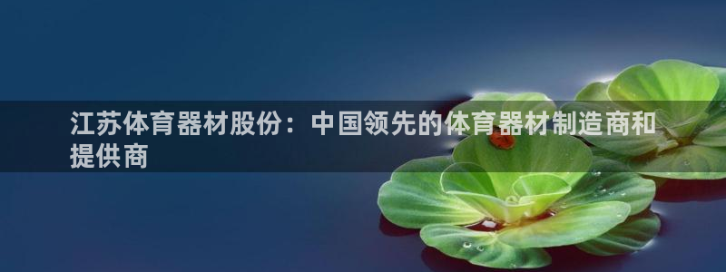 耀世娱乐雷 5O69I7：江苏体育器材股份：中国领先